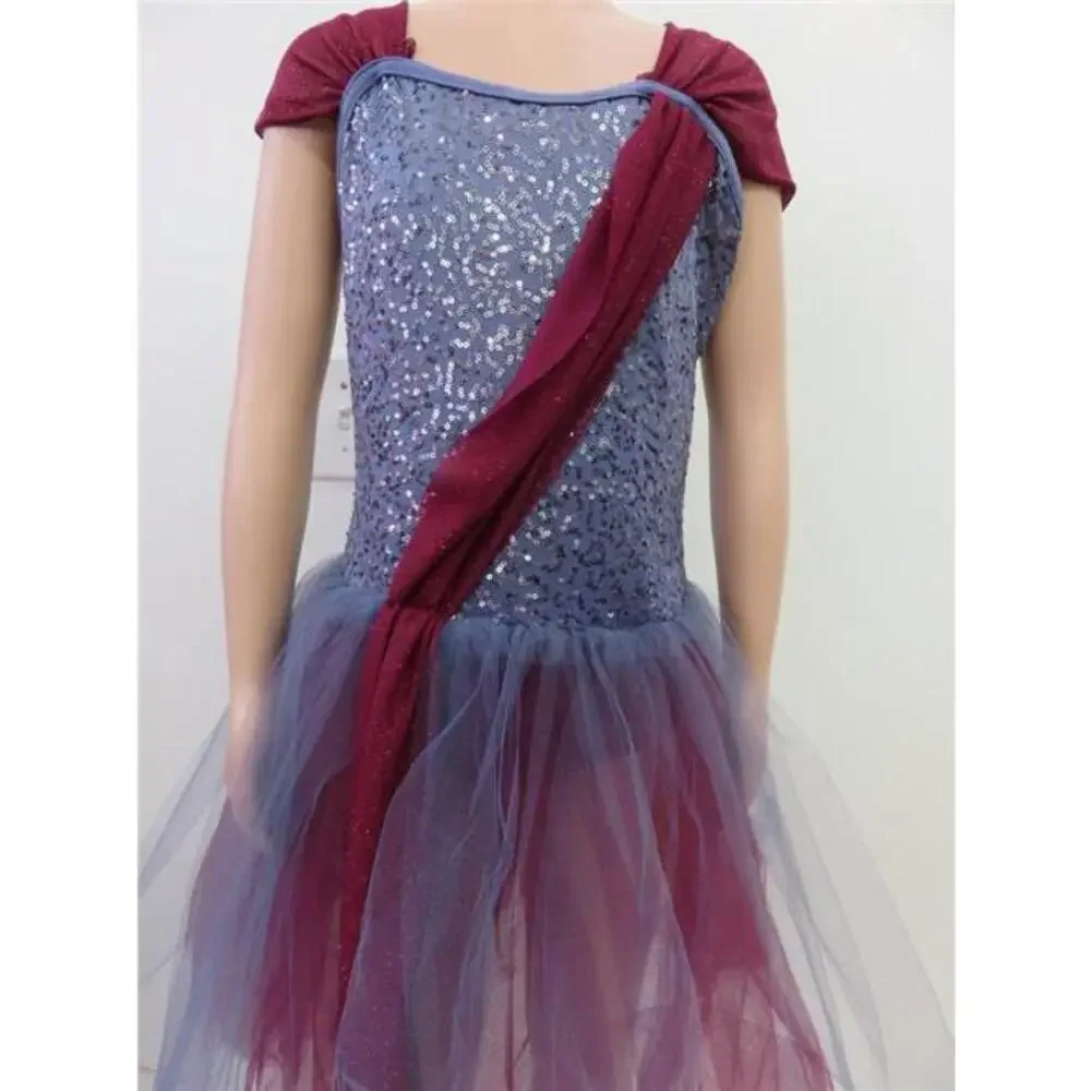 Pre-Owned Dance Costume Weissman 8162 Medium Child Purple Ballet Sequin